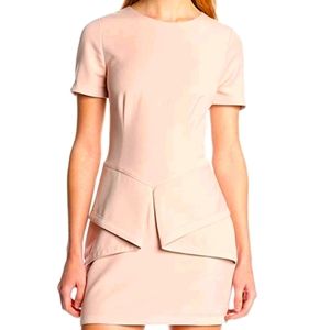 BCBG MAXAZRIA MADALYN BARE PINK DRESS